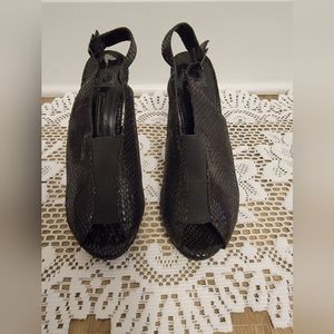 New Directions Women's Brooklyn Snakeskin High Heel Shoes